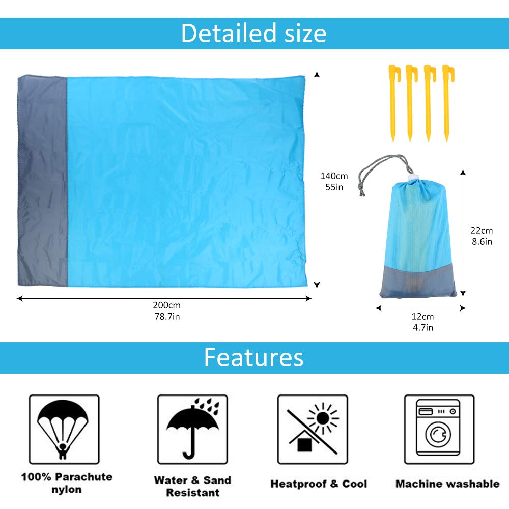 picnic mat - camping mat - beach mat size