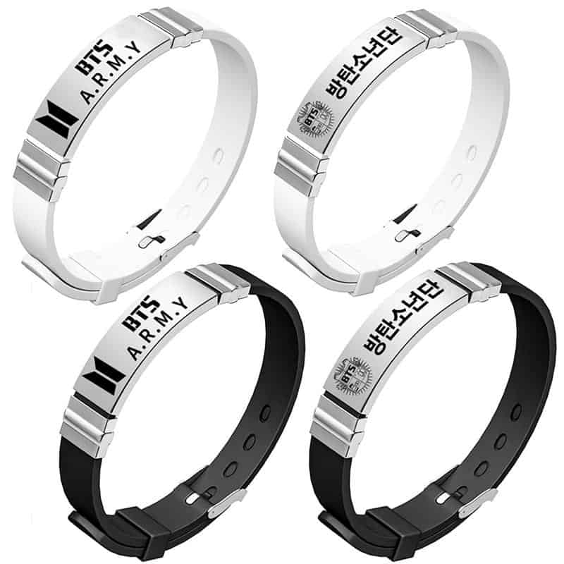 Premium Adjustable BTS Bracelet For Girls and Boys – Titanium 